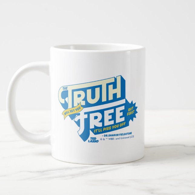Ted Lasso | The Truth Will Set You Free Large Coffee Mug (Left)