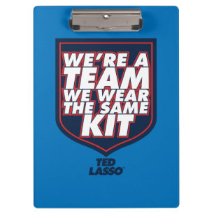 Ted Lasso We're A Team Typography Graphic Clipboard
