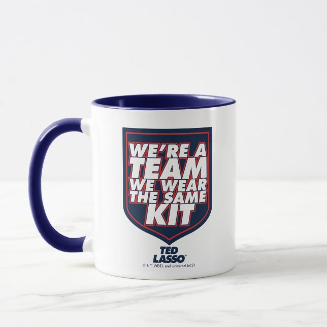 Ted Lasso | We're A Team Typography Graphic Mug (Left)