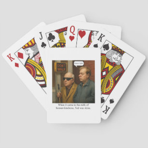 Ted was skim. T-Shirt Playing Cards