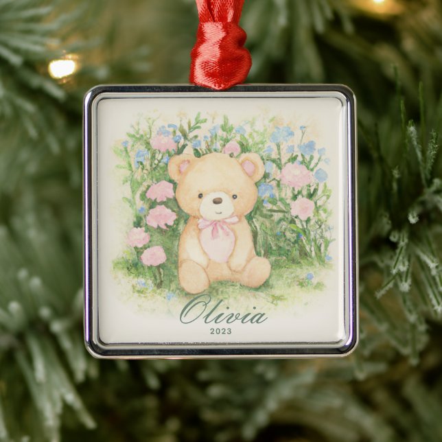 Tedder Bear Garden Metal Tree Decoration (Tree)