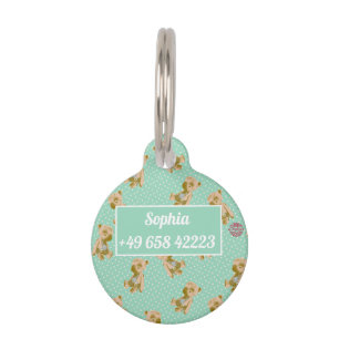 Teddibärendesign Pet Tag