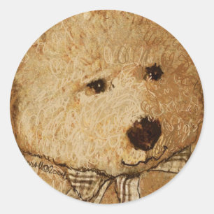 Teddie Bear Classic Round Sticker
