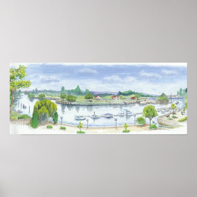 Teddington Lock Poster (Front)