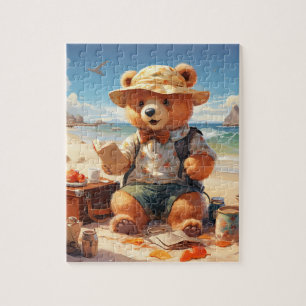 Teddy at the Beach! Teddy Bear puzzle