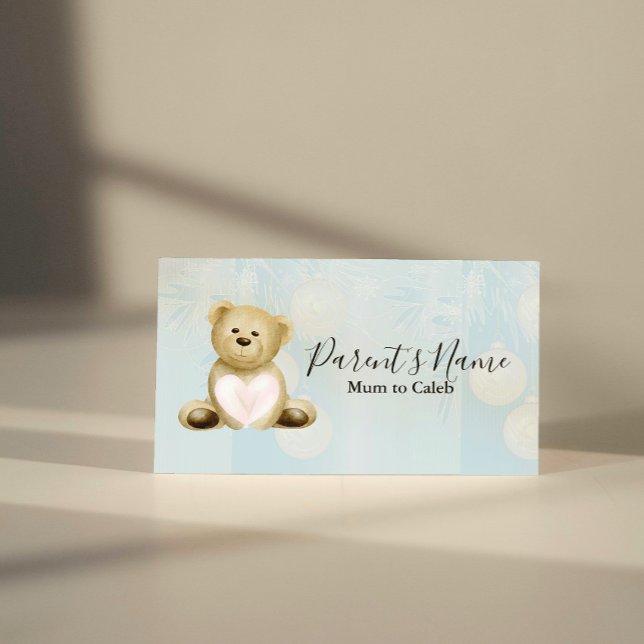 Teddy Bear 2 & Hearts Business Card (Creator Uploaded)