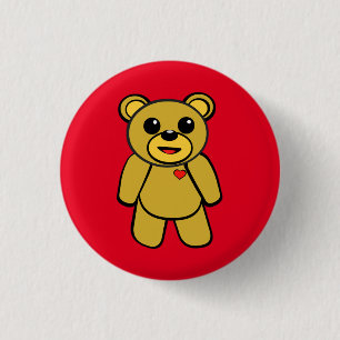 Teddy Bear 3 Cm Round Badge