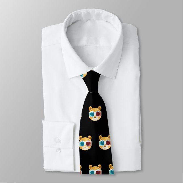Teddy Bear - 3D  Tie (Tied)