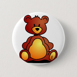 Teddy Bear 6 Cm Round Badge