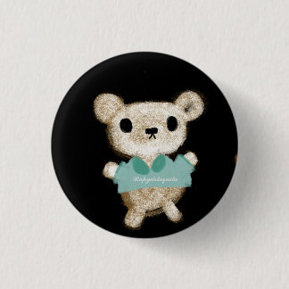 Teddy bear adorable toy cute new baby Its a boy ! 3 Cm Round Badge