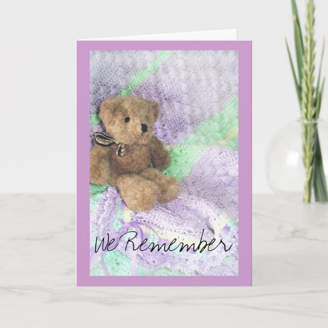 teddy bear aftercare card (Front)