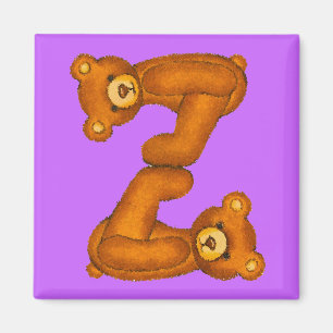 Teddy Bear Alphabet ~ Letter Z Magnet