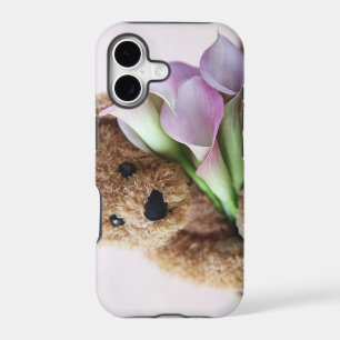 teddy bear and calla lilies iPhone 5 barely there