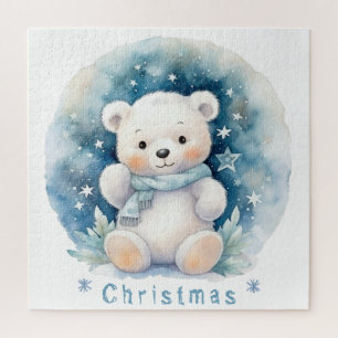Teddy Bear and Christmas Jigsaw Puzzle