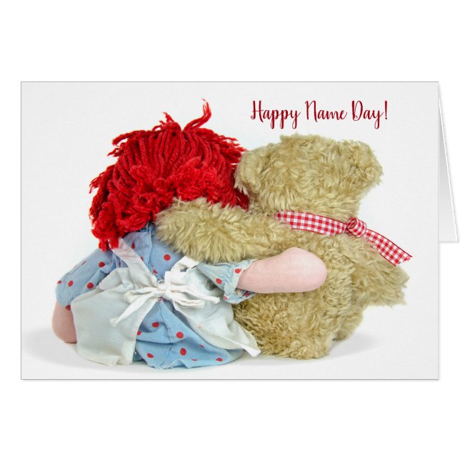 Teddy Bear and Rag Doll Name Day (Front Horizontal)