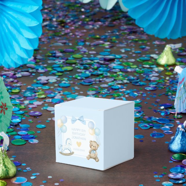 Teddy Bear And Rocking Horse Favour Box (Party)