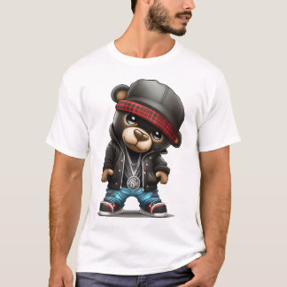 Teddy Bear and the rapper style T-Shirt