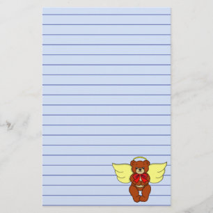 Teddy Bear Angel Stationery