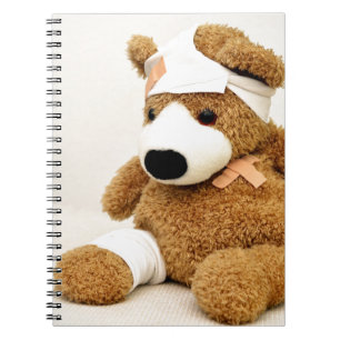 teddy bear animal custom personalise notebook