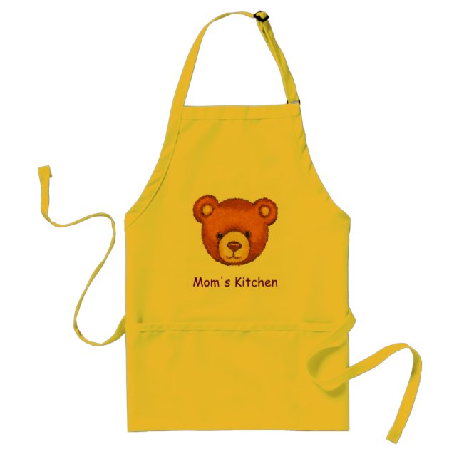 Teddy Bear Apron ~ Mum's Kitchen~Customise (Front)