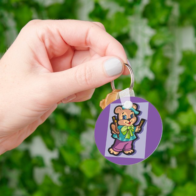 Teddy Bear Artist Key Ring (Creator Uploaded)