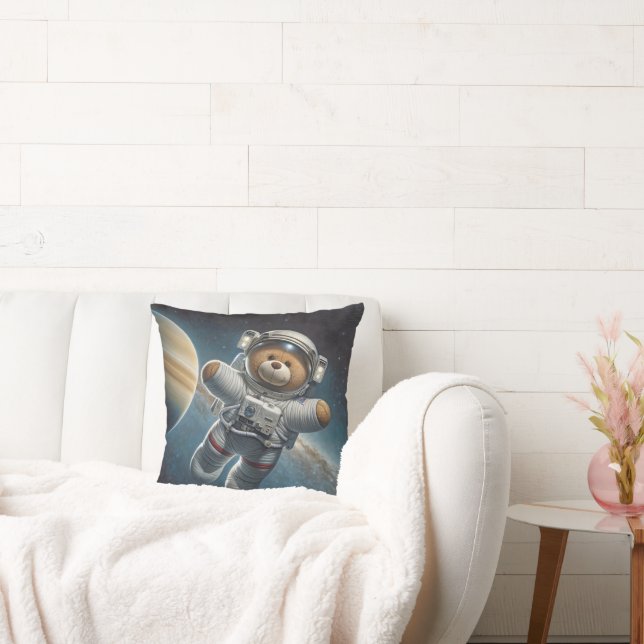 Teddy Bear Astronaut Baby Boy Cushion (Couch)