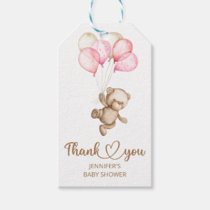 Teddy Bear Baby Bear Baby Shower Gift Tags