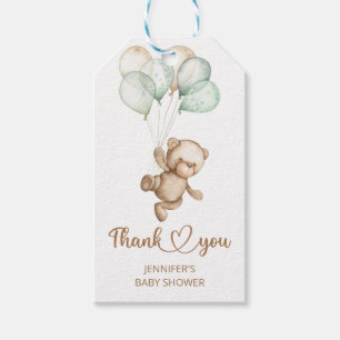 Teddy Bear Baby Bear Baby Shower Gift Tags