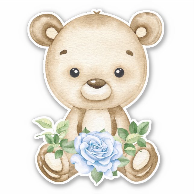 Teddy Bear Baby Bear Cute Animal  Sticker (Front)