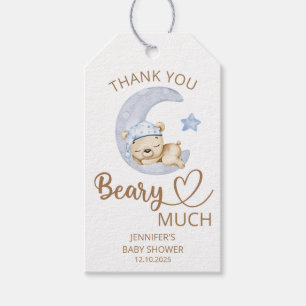 Teddy bear baby bear Thank you beary much Gift Tags