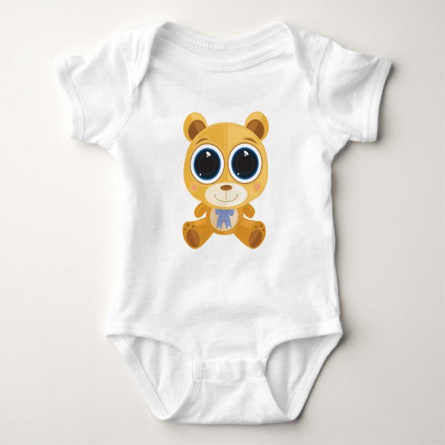 Teddy Bear Baby Bodysuit (Front)