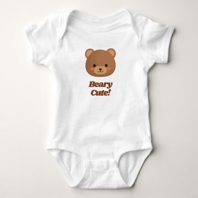 Teddy Bear Baby Bodysuit (Front)