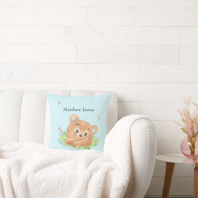 Teddy Bear Baby Boy Theme Cushion (Couch)