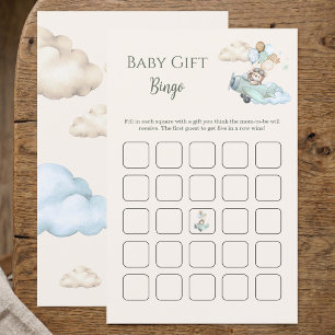 Teddy Bear Baby Gift Bingo Baby Shower Game