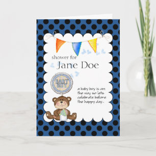 Teddy Bear Baby Show Invitation