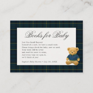 Teddy Bear Baby Shower Books For Enclosure Card