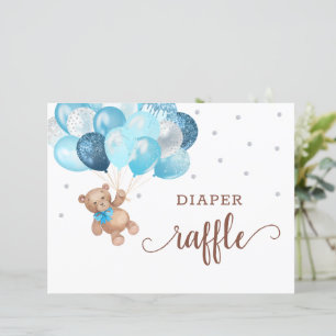 Teddy Bear Baby Shower Diaper Raffle Game 