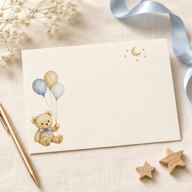 Teddy Bear Baby Shower Envelope (Teddy Bear Baby Shower Envelope)
