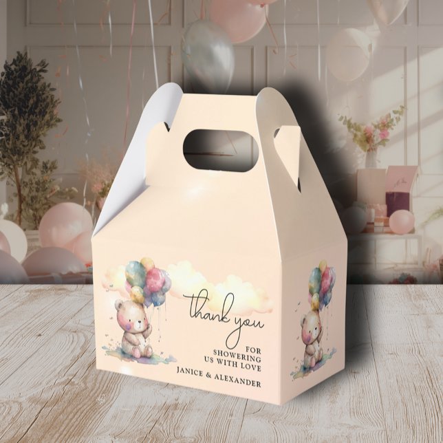 Teddy Bear Baby Shower Favour Box (Creator Uploaded)