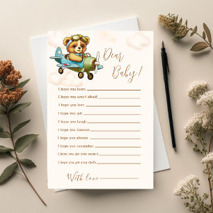 Teddy Bear Baby Shower Game Dear Baby Wishes
