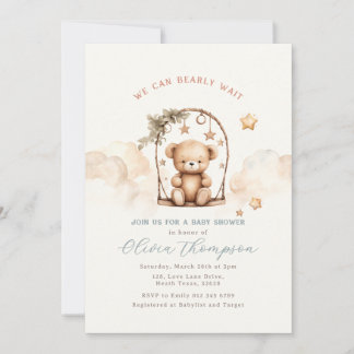 Teddy Bear Baby Shower Invitation