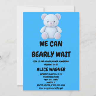 Teddy Bear Baby Shower Invitation