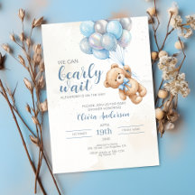 Teddy Bear Baby Shower Invitation