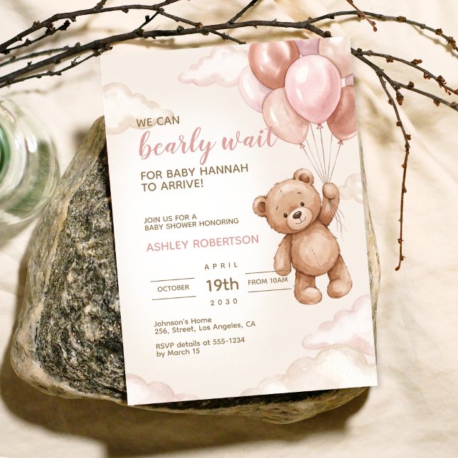 Teddy Bear Baby Shower Invitation (Creator Uploaded)