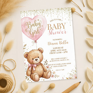 Teddy Bear Baby Shower Invitation
