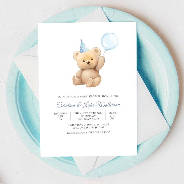 Teddy Bear Baby Shower Invitation (Creator Uploaded)