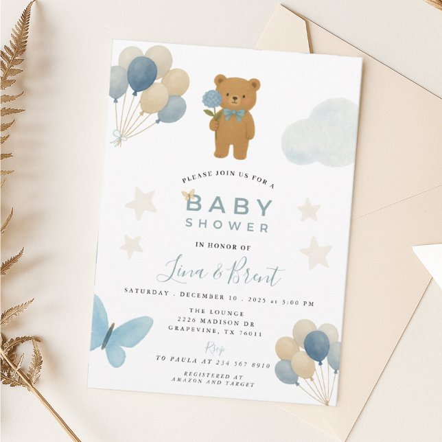 Teddy Bear Baby Shower Invitation (Creator Uploaded)