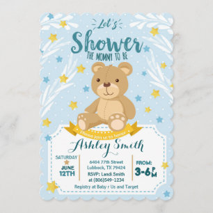 Teddy Bear Baby Shower invitation