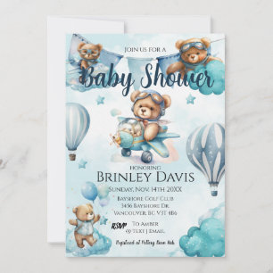 Teddy Bear Baby Shower Invitation