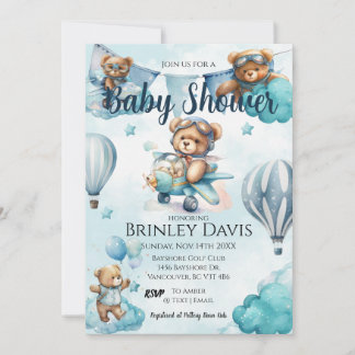 Teddy Bear Baby Shower Invitation